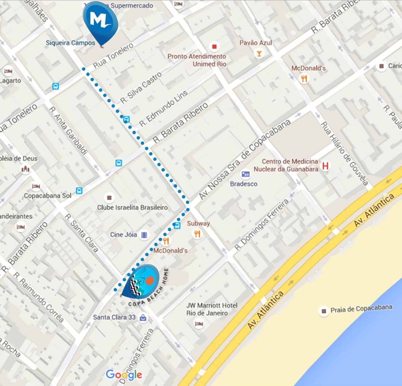 Copa Beach Home - Copacabana Posto 4 Quadra Da Praia Rio de Janeiro Ngoại thất bức ảnh